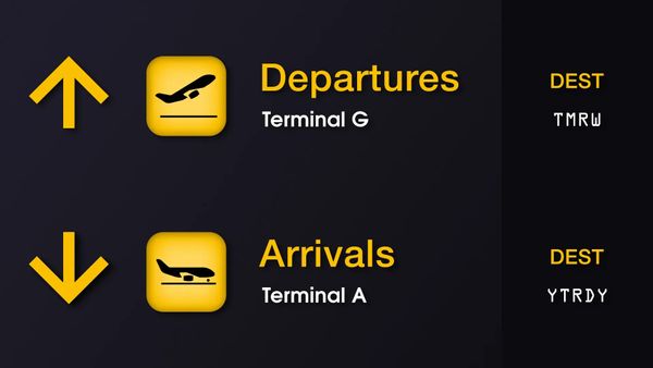 Departures and Arrivals